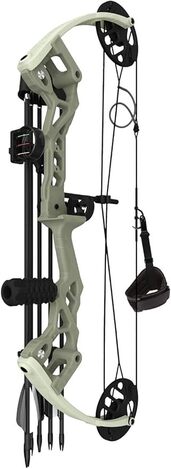 SANLIDA RECREATIONAL BOW PACKAGE DRAGON X6 15-30LBS RH 19-28" 75% LET-OFF WILDERNESS GREEN